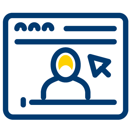 icon representing online coursework