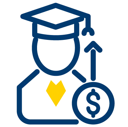 Icon representing affordability