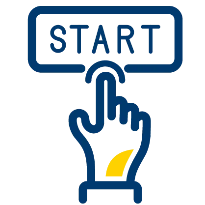 icon representing start